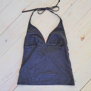 Gap Factory Navy Stripe Tankini Halter Top